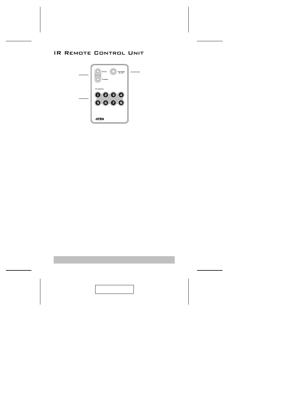 Ir remote control unit | ATEN VS-881 User Manual | Page 9 / 16