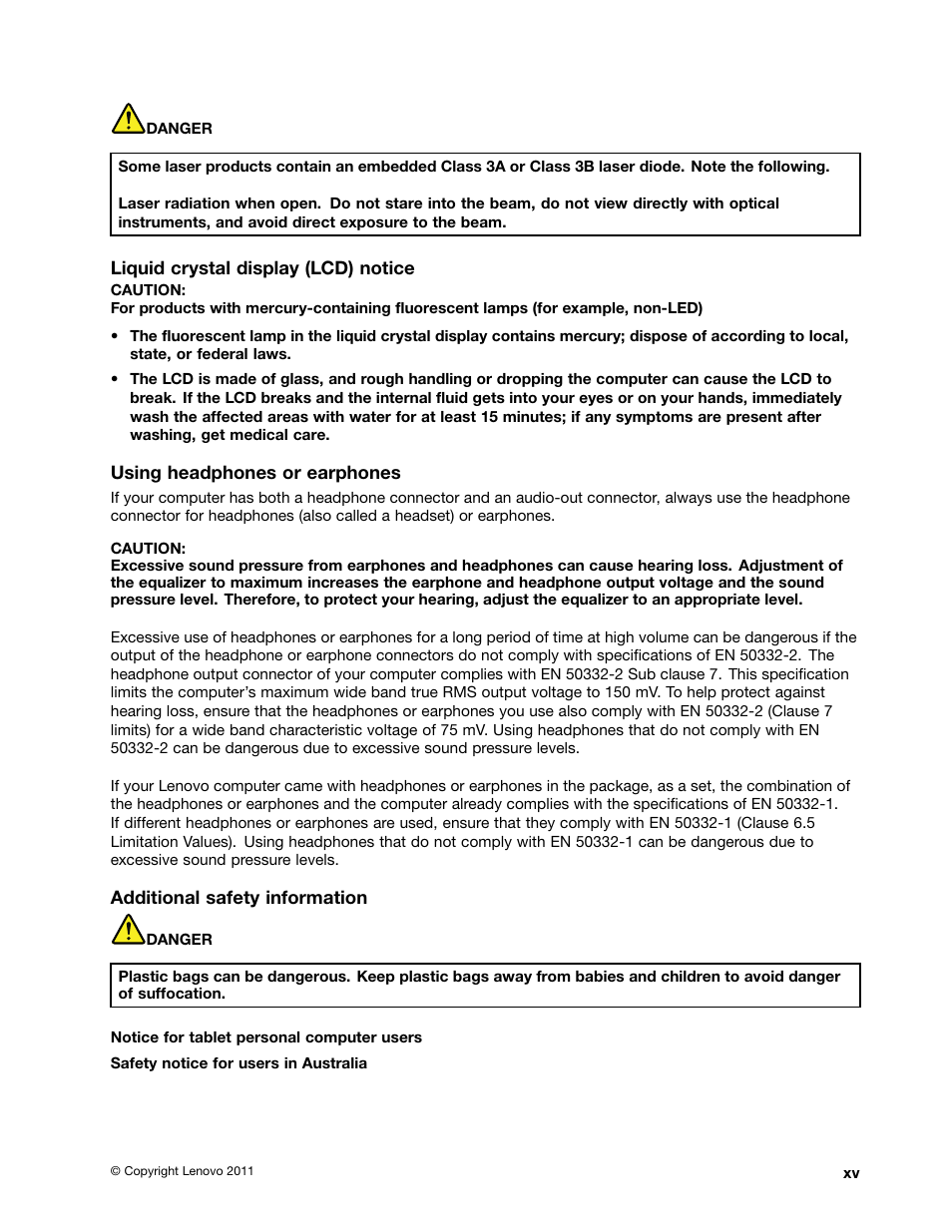 Lenovo ThinkPad Edge E525 User Manual | Page 17 / 168