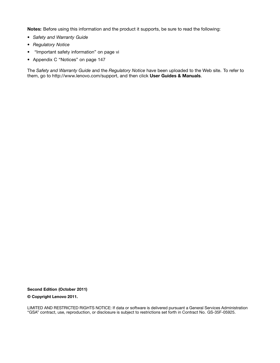 Lenovo ThinkPad Edge E525 User Manual | Page 2 / 168