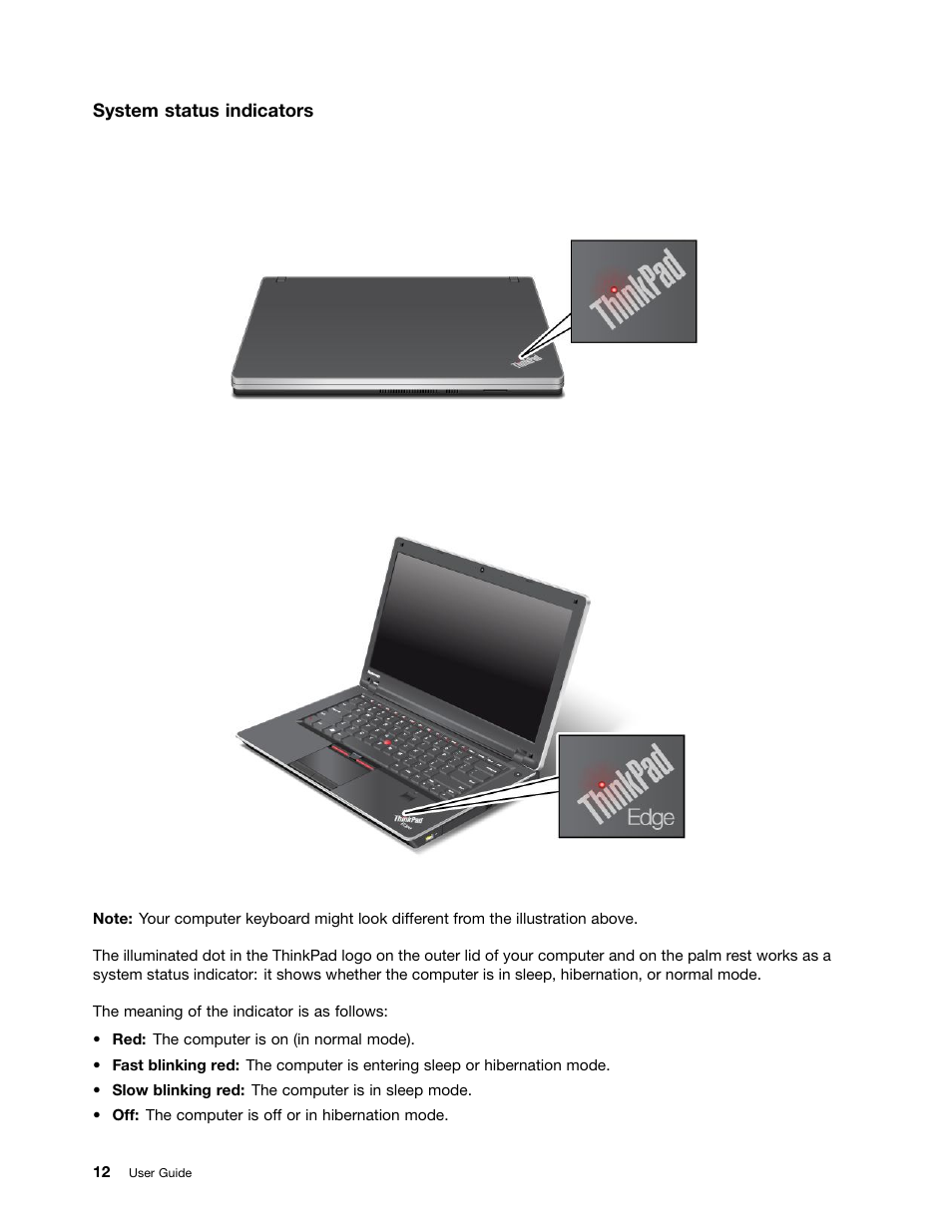 Lenovo ThinkPad Edge E525 User Manual | Page 30 / 168