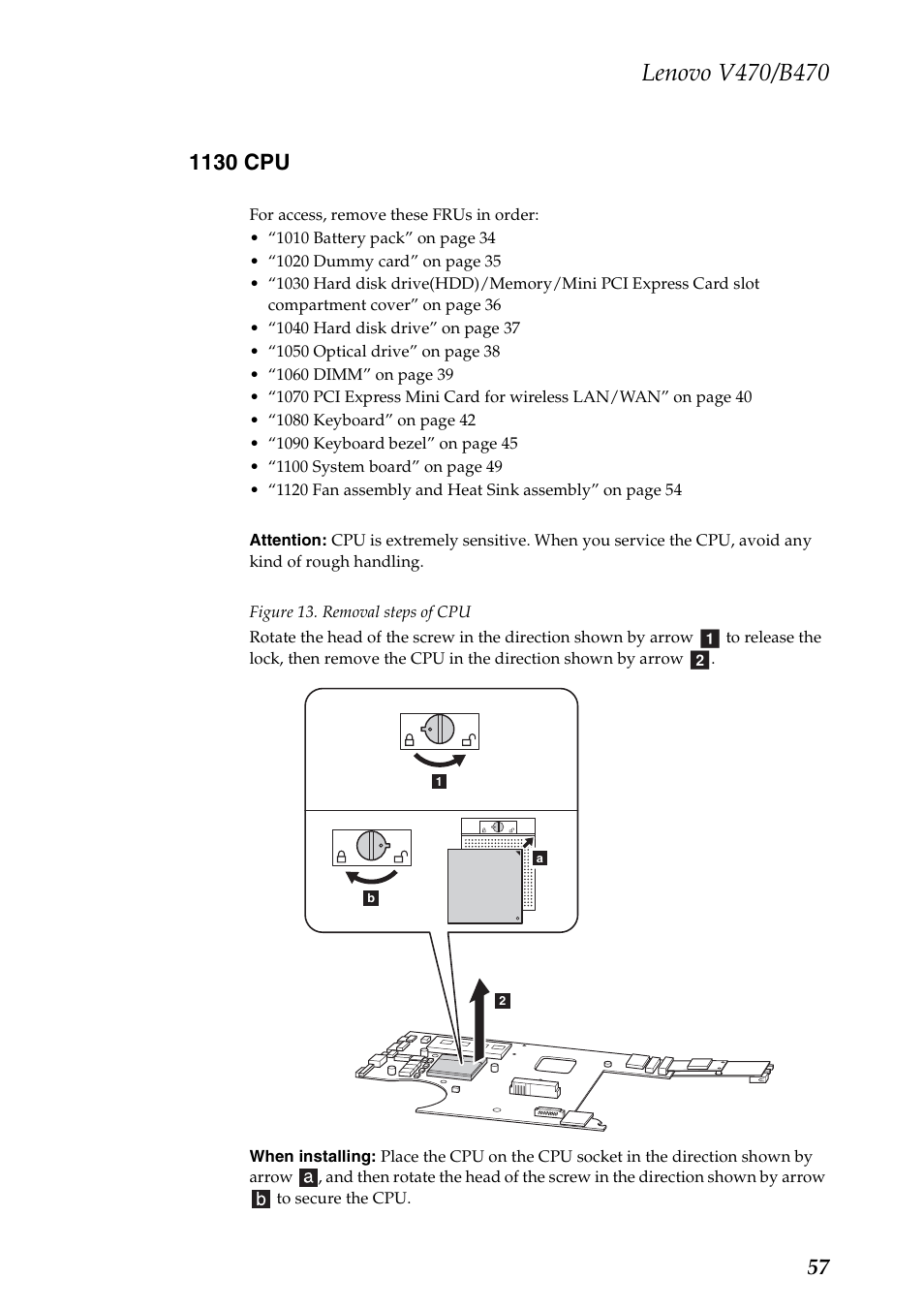 1130 cpu | Lenovo V470 Notebook User Manual | Page 61 / 91