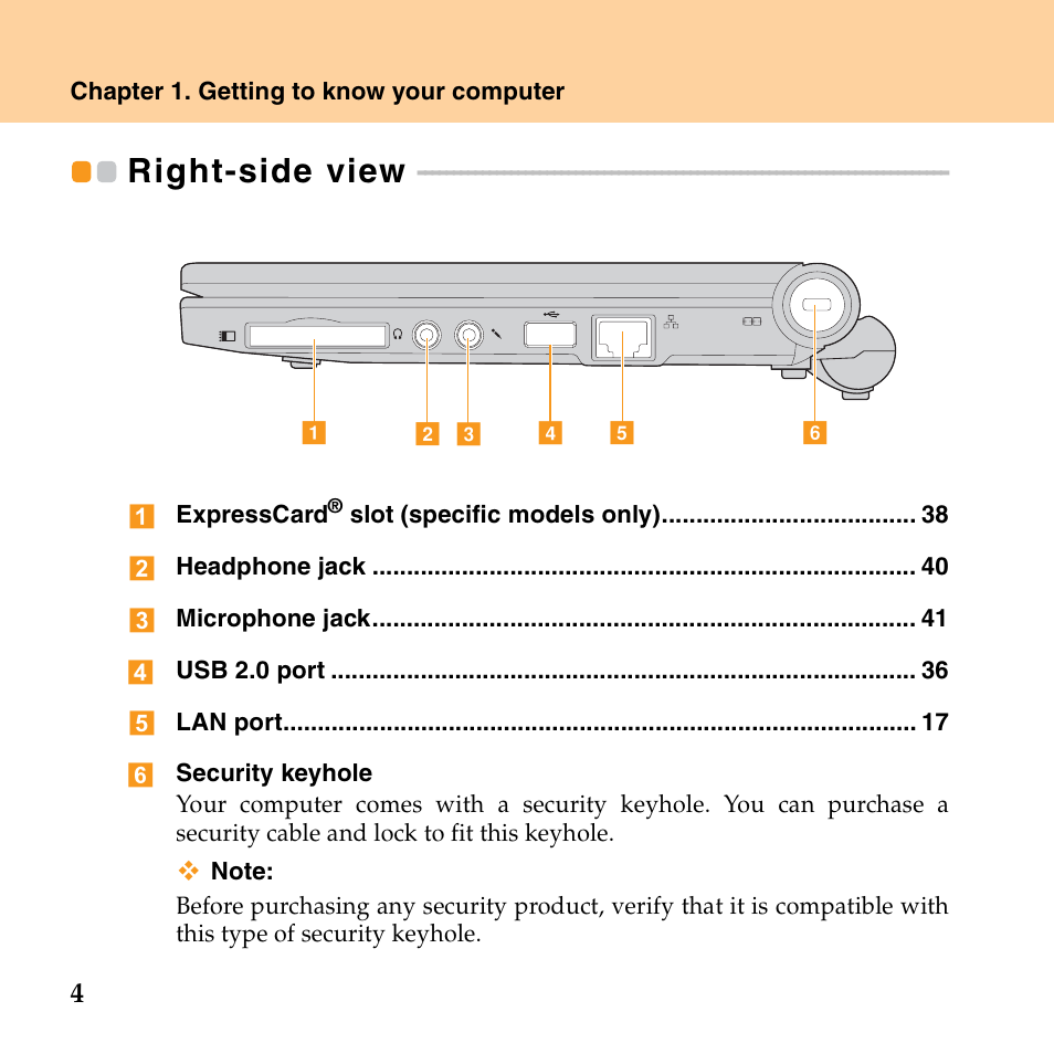 Right-side view | Lenovo IdeaPad S10 FR User Manual | Page 12 / 154