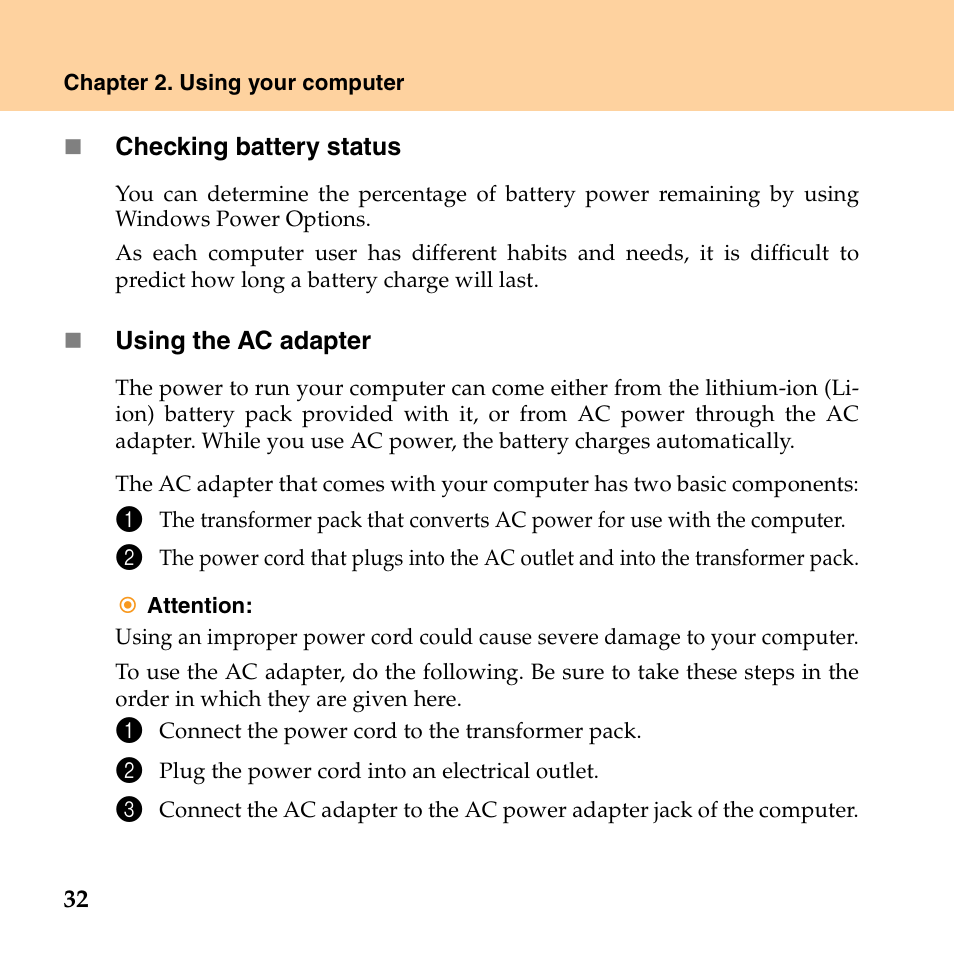 Lenovo IdeaPad S10 FR User Manual | Page 40 / 154