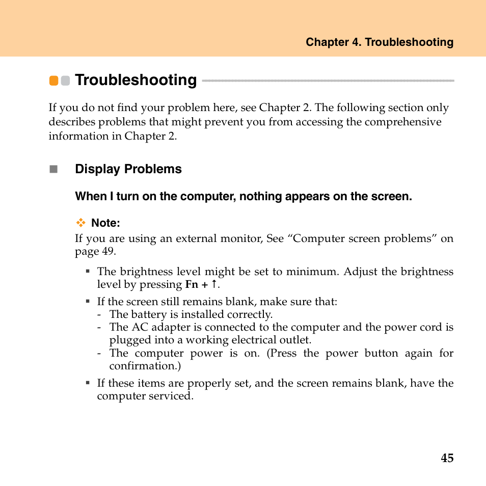 Troubleshooting | Lenovo IdeaPad S10 FR User Manual | Page 53 / 154