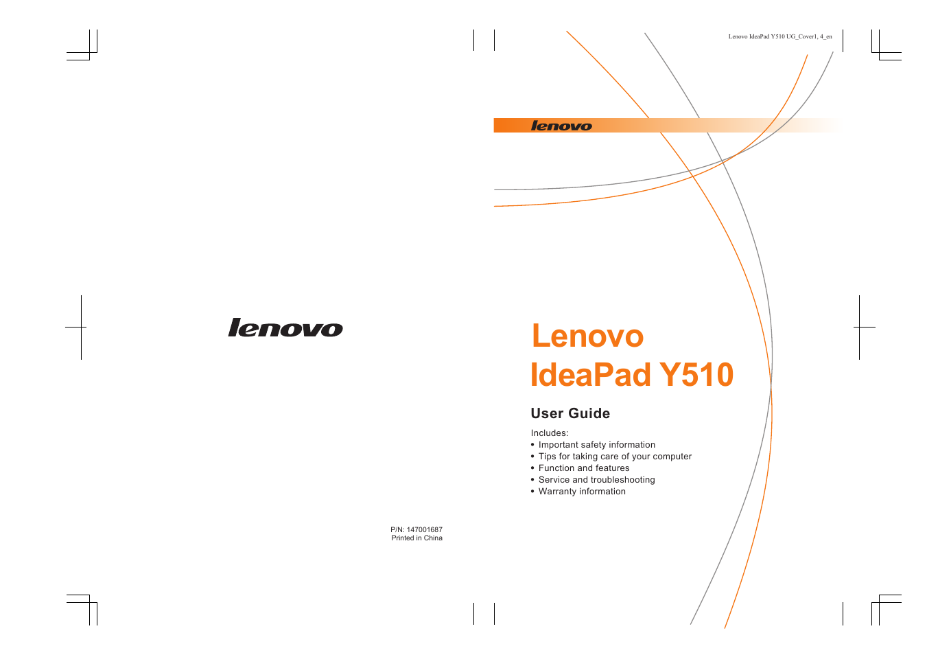 Lenovo IdeaPad Y510 User Manual | 77 pages