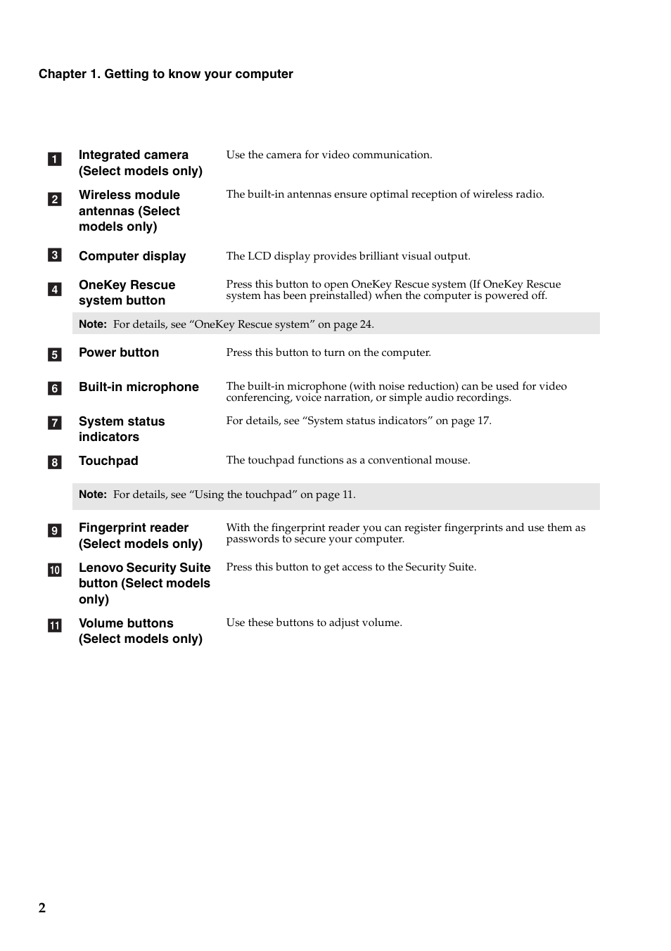 Lenovo V560 Notebook User Manual | Page 6 / 60