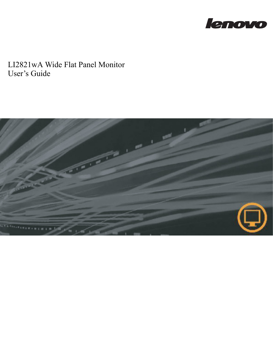 Lenovo LI2821 Wide LCD Monitor User Manual | 40 pages