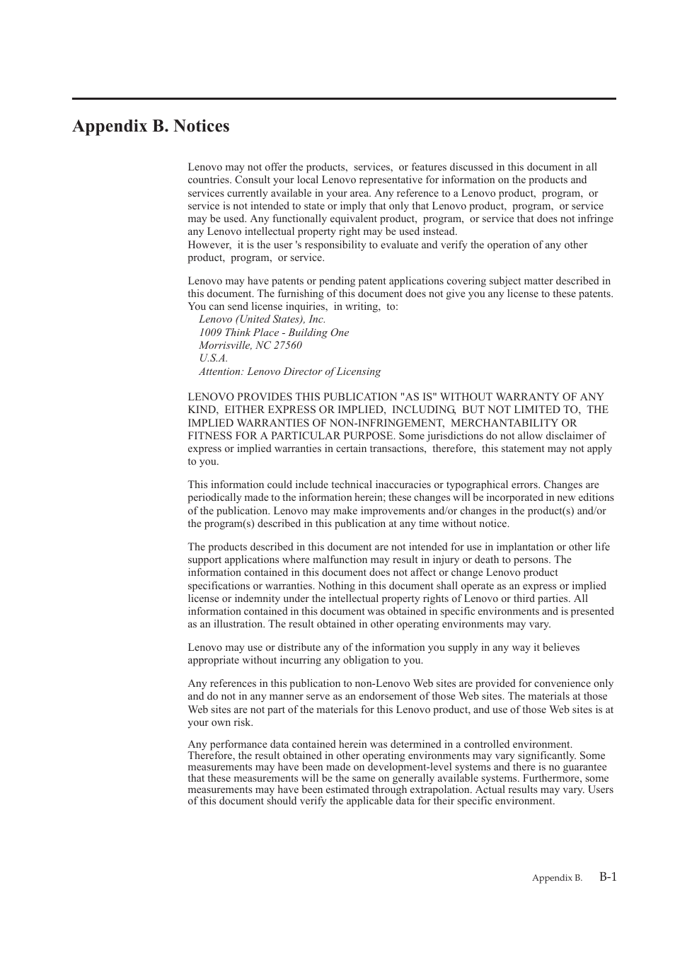 Appendix b. notices | Lenovo LI2821 Wide LCD Monitor User Manual | Page 39 / 40