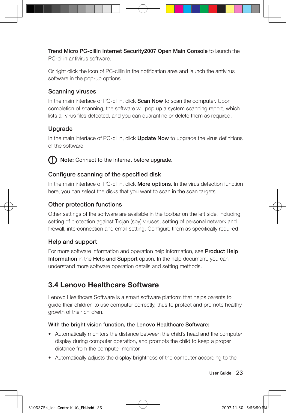 4 lenovo healthcare software | Lenovo IdeaCentre K200 User Manual | Page 28 / 39