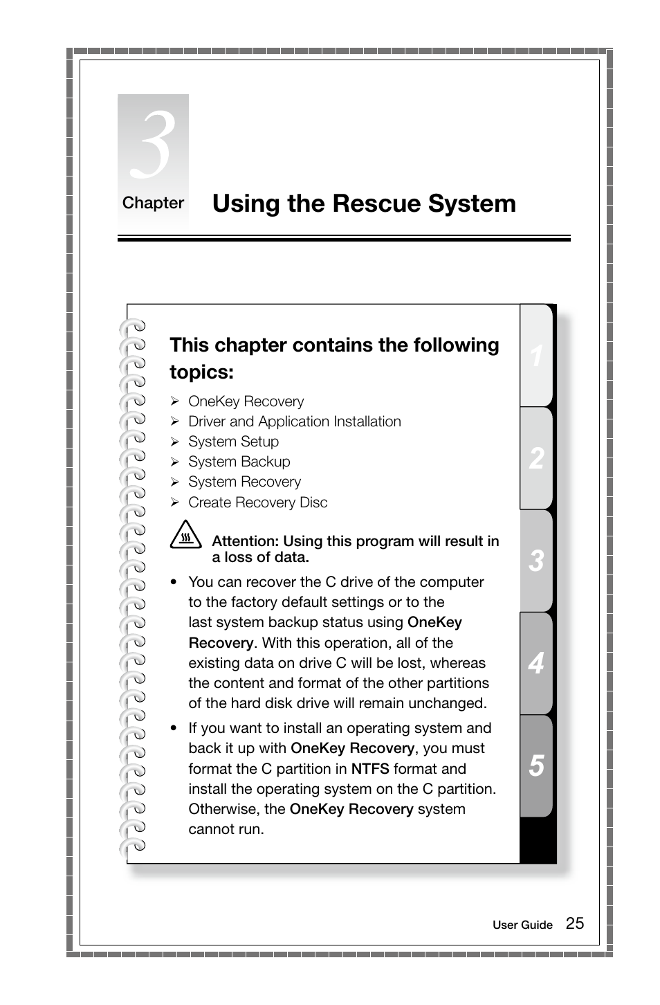 Using the rescue system | Lenovo IdeaCentre B520e User Manual | Page 30 / 49