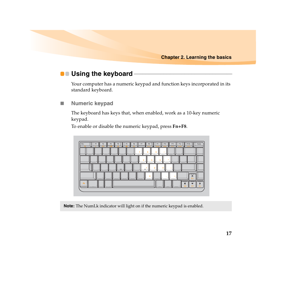 Using the keyboard | Lenovo IdeaPad U450 User Manual | Page 31 / 142