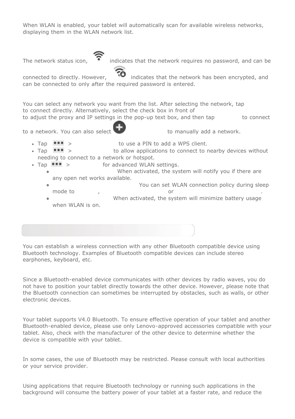 Lenovo Yoga Tablet 10 B8000 User Manual | Page 18 / 27