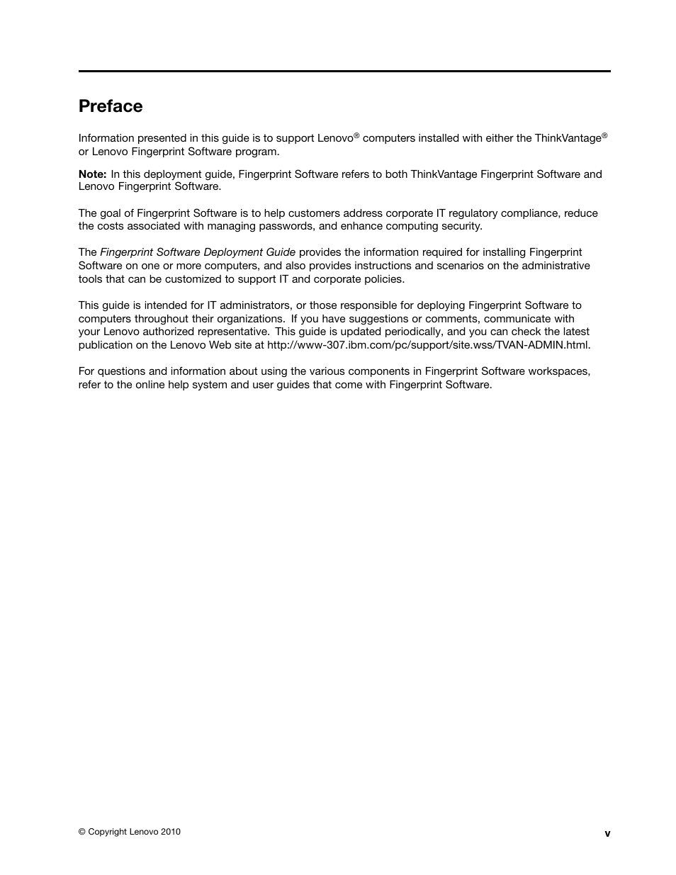 Preface, Preface . . . . . . . . . . . . . . . . . v | Lenovo ThinkCentre A51 User Manual | Page 7 / 44