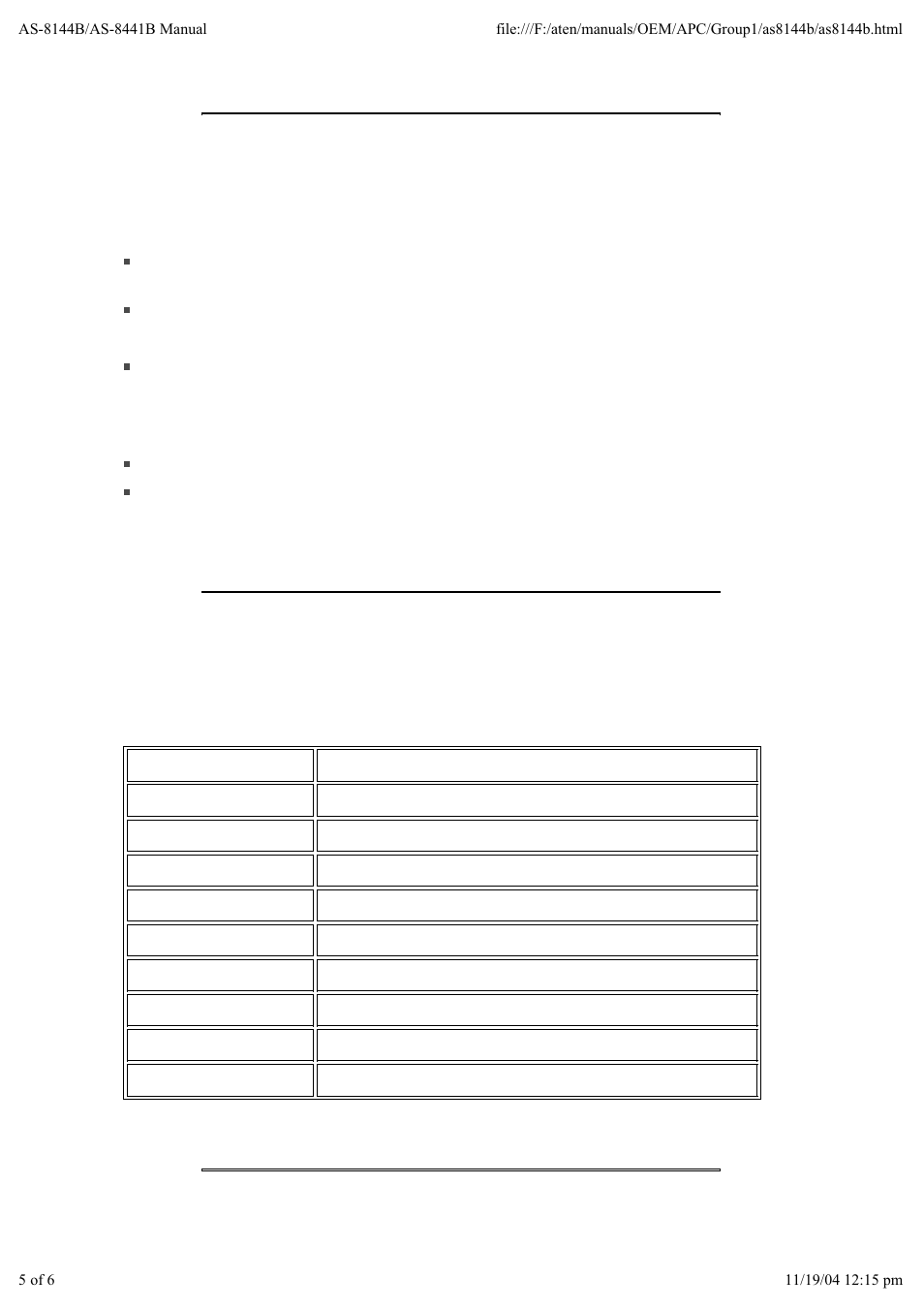 ATEN AS-8441B User Manual | Page 5 / 6