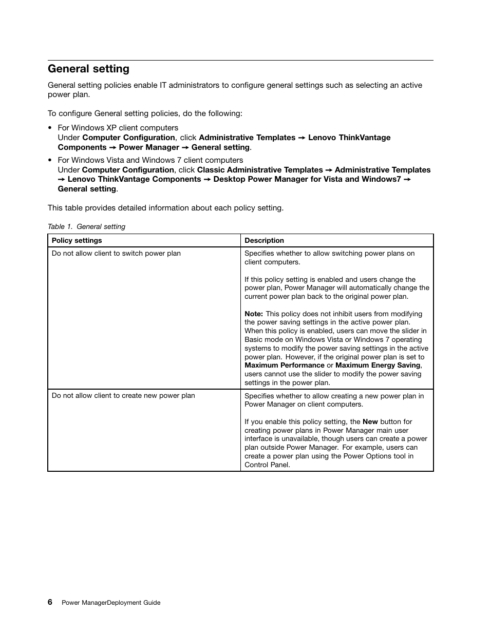General setting | Lenovo ThinkCentre M71e User Manual | Page 12 / 44