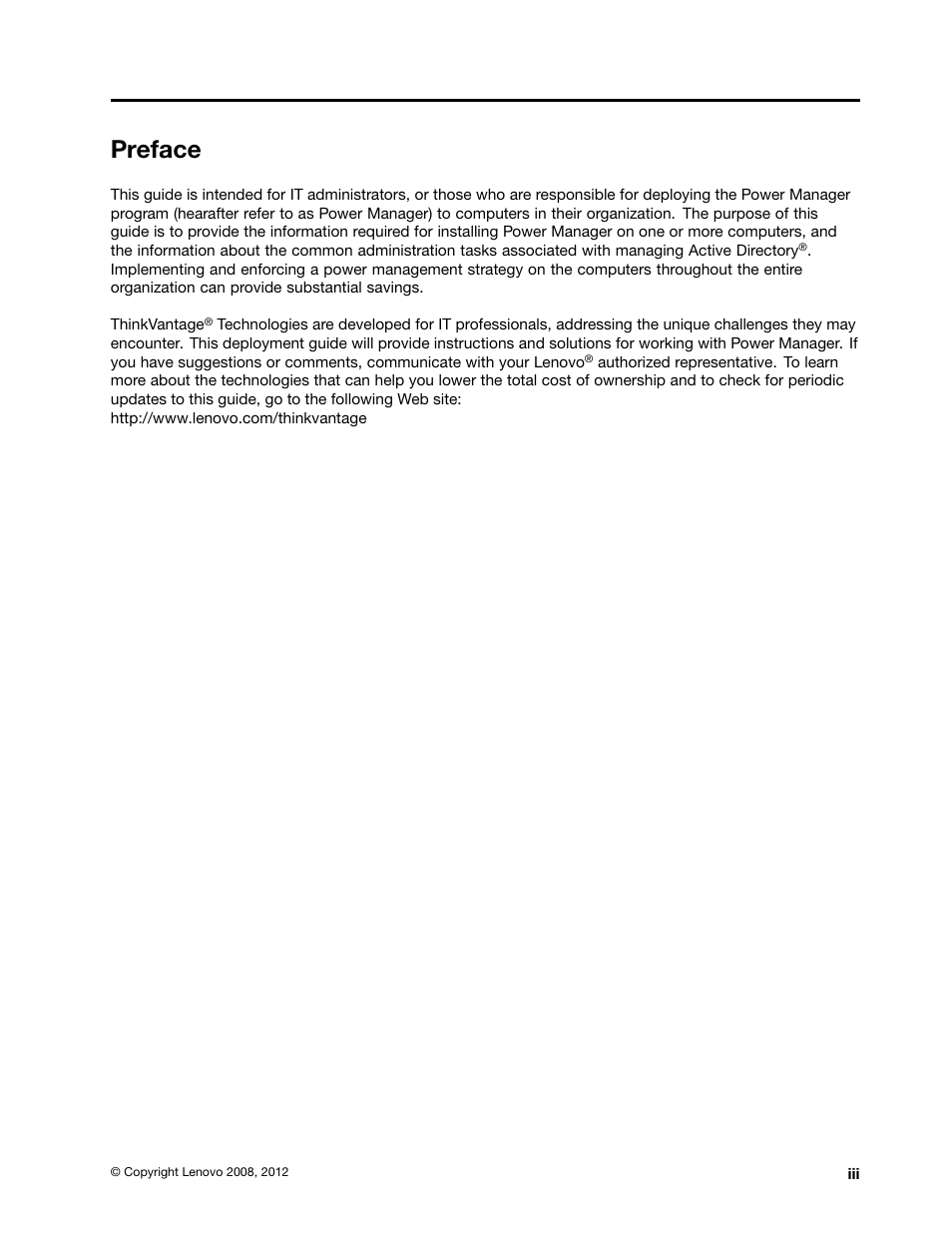 Preface | Lenovo ThinkCentre M71e User Manual | Page 5 / 44