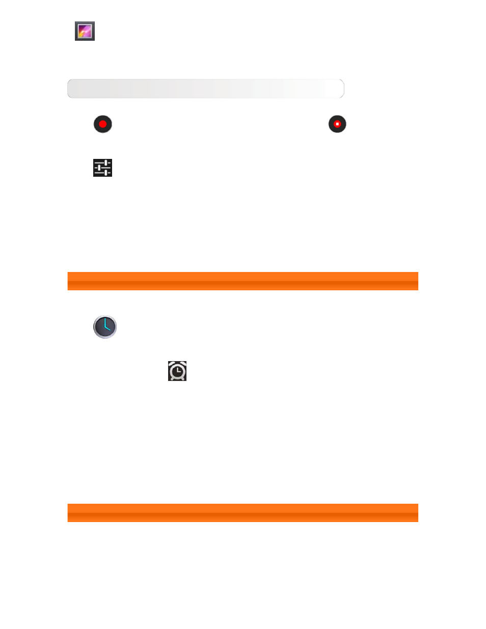Clock, Email | Lenovo A1000L Tablet User Manual | Page 16 / 25