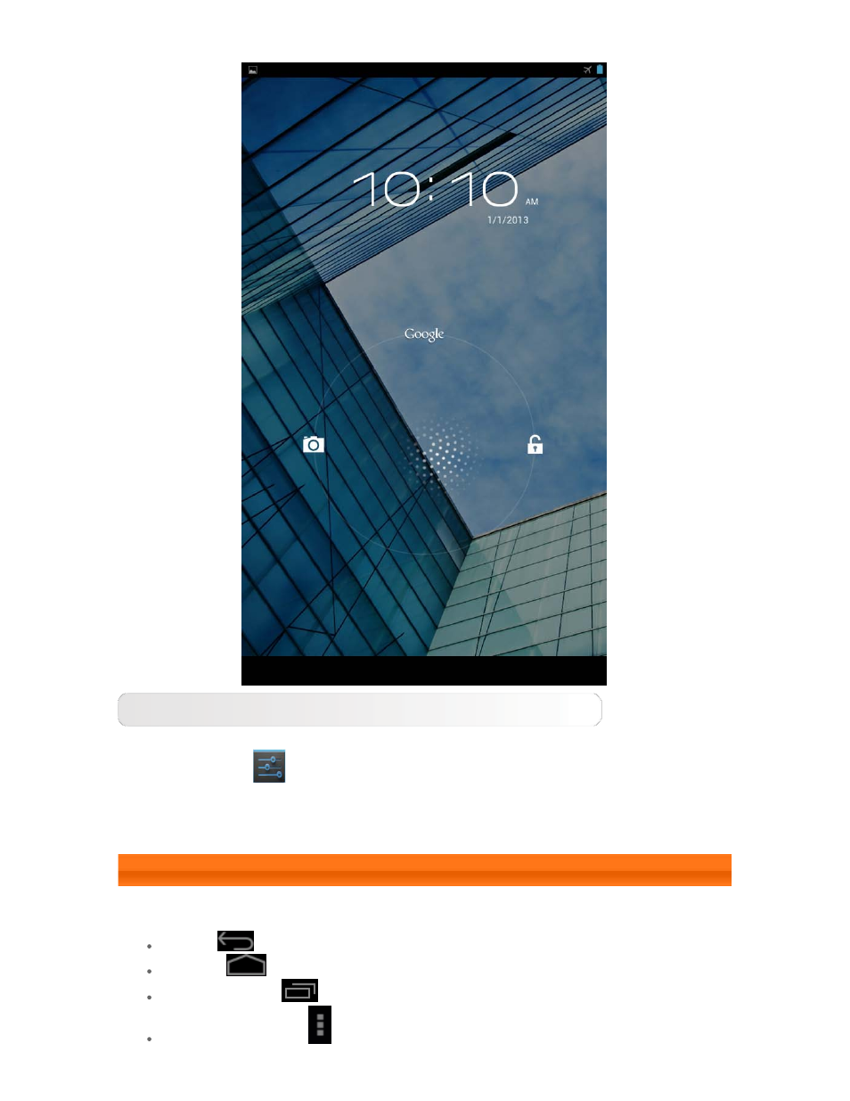 Navigation tips | Lenovo A1000L Tablet User Manual | Page 5 / 25