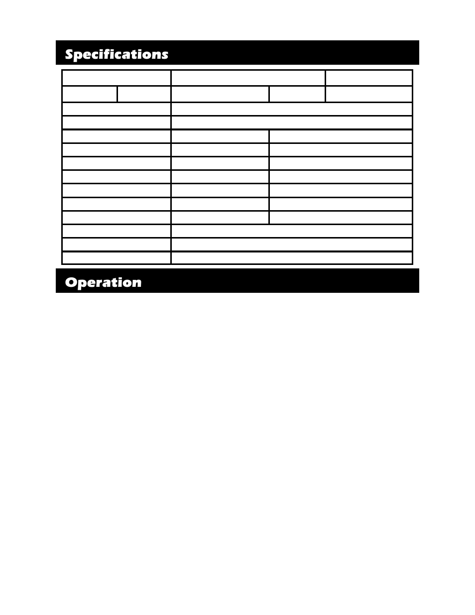 6shflilfdwlrqv, 2shudwlrq | ATEN Bi-tronics Auto User Manual | Page 5 / 10