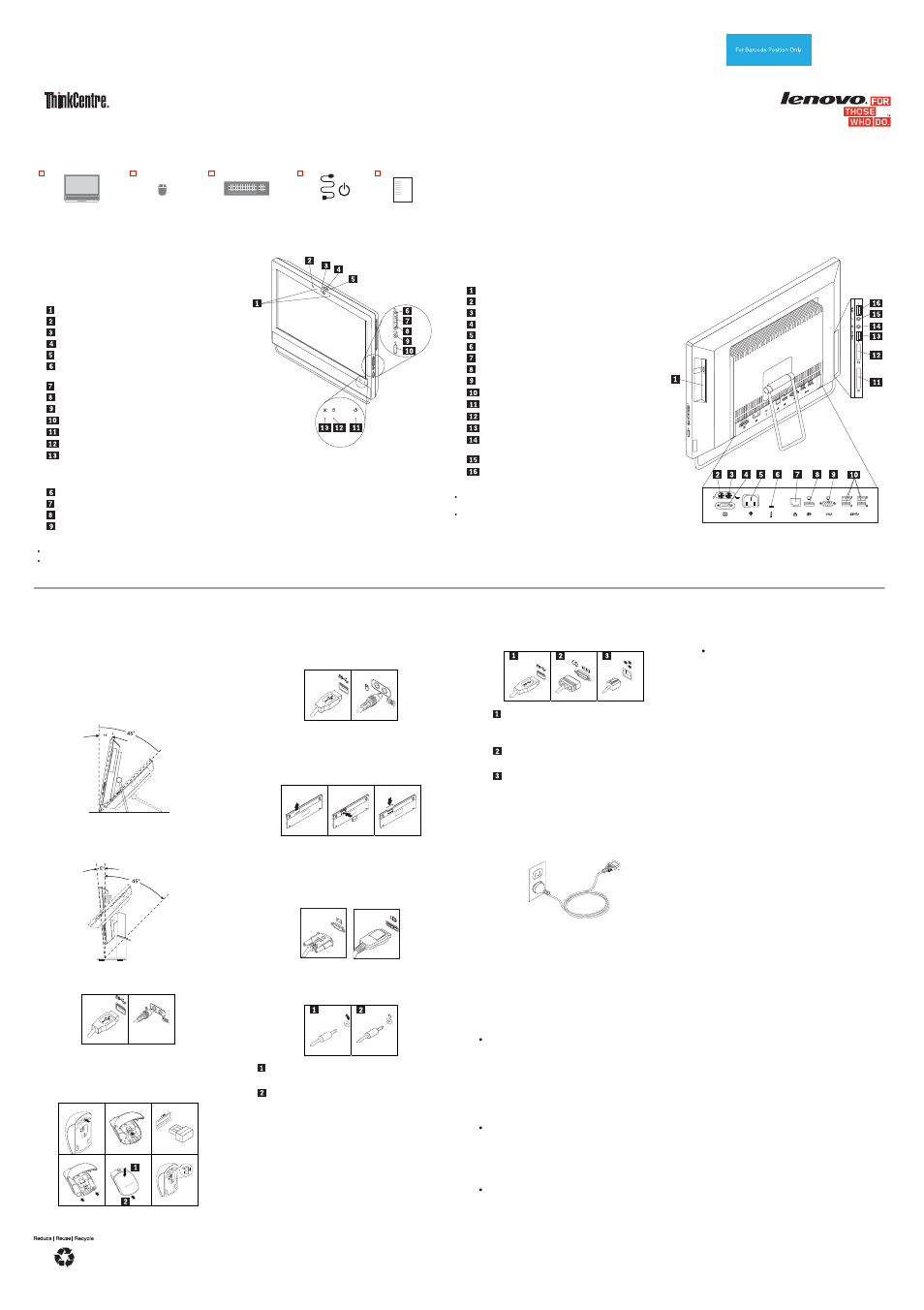 Lenovo ThinkCentre M93z User Manual | 2 pages