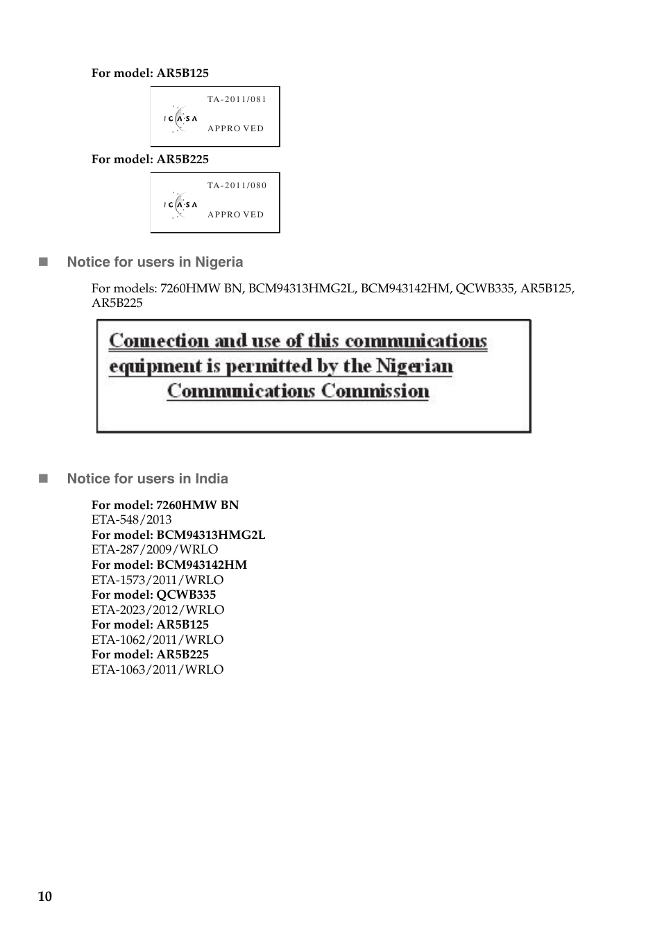 Lenovo IdeaPad Z410 Notebook User Manual | Page 10 / 15