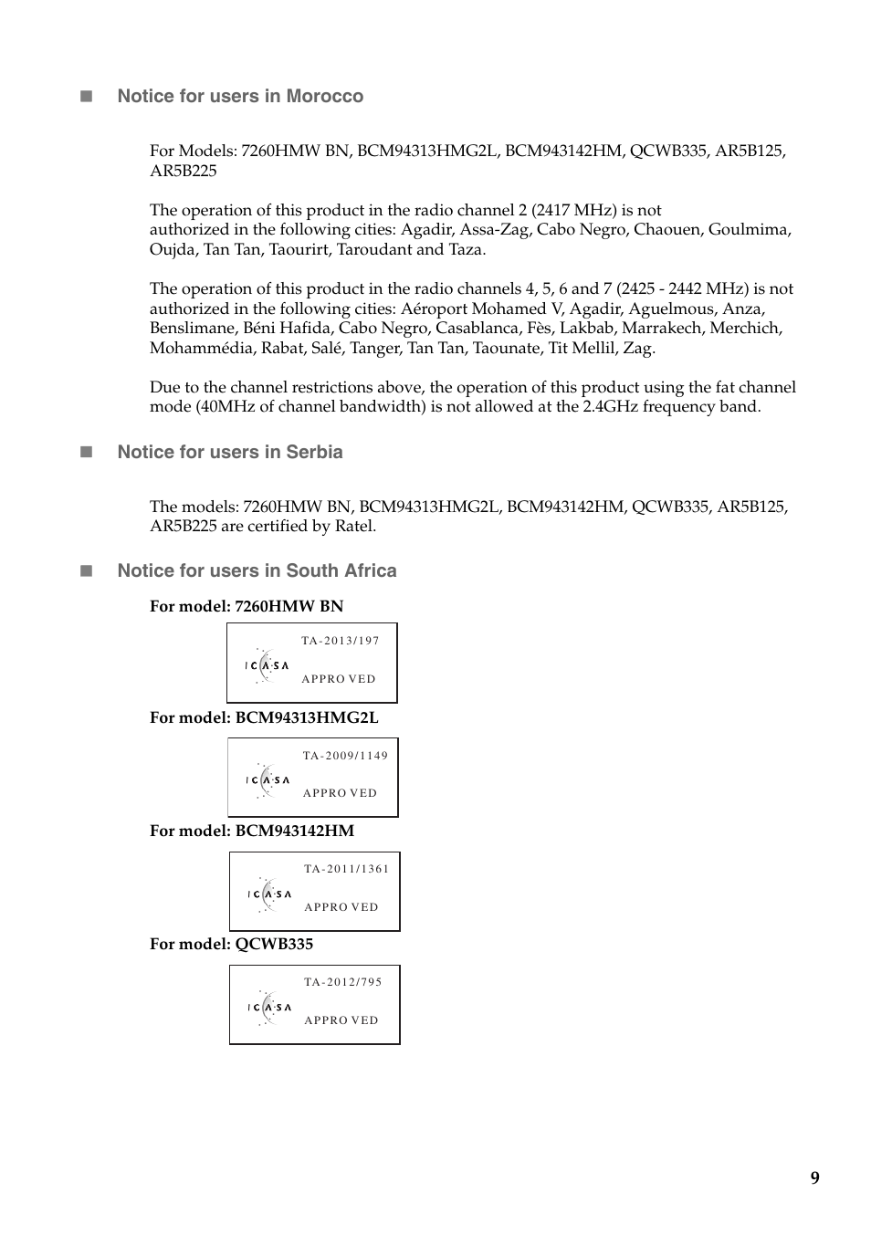 Lenovo IdeaPad Z410 Notebook User Manual | Page 9 / 15