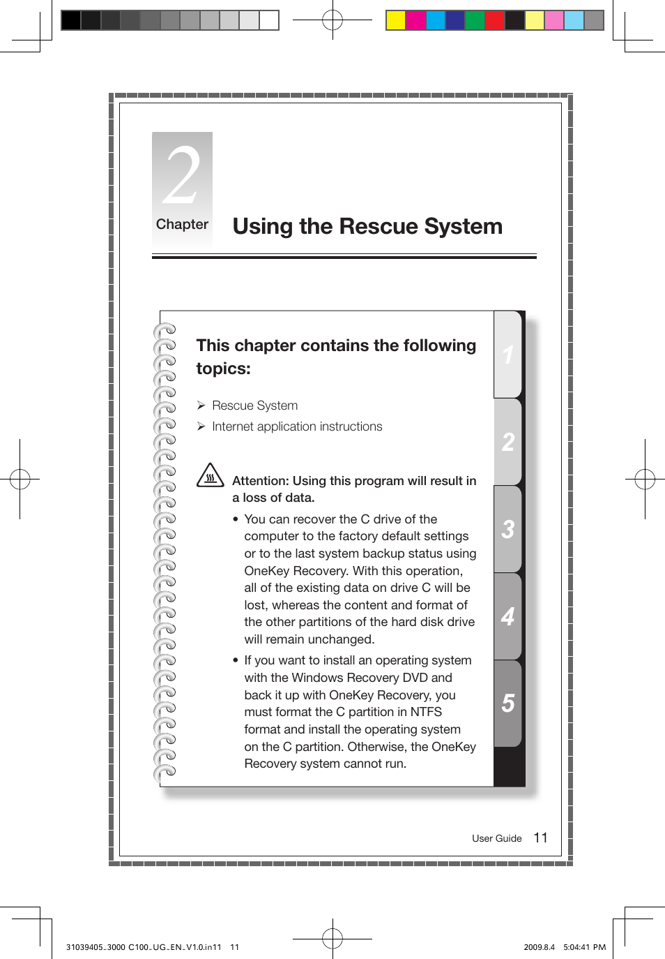 Using the rescue system | Lenovo 3000 C100 All-In-One User Manual | Page 16 / 37