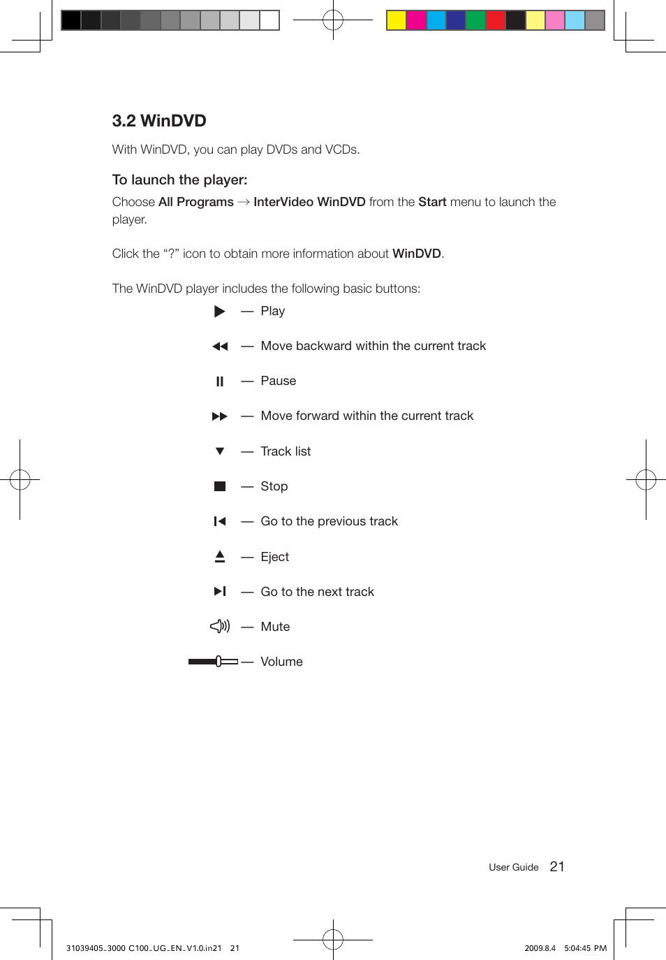 2 windvd | Lenovo 3000 C100 All-In-One User Manual | Page 26 / 37