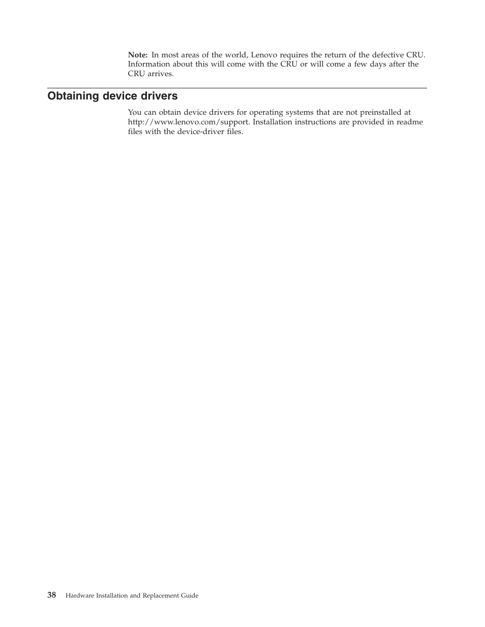 Obtaining device drivers, Obtaining, Device | Drivers | Lenovo ThinkCentre A57e User Manual | Page 46 / 56