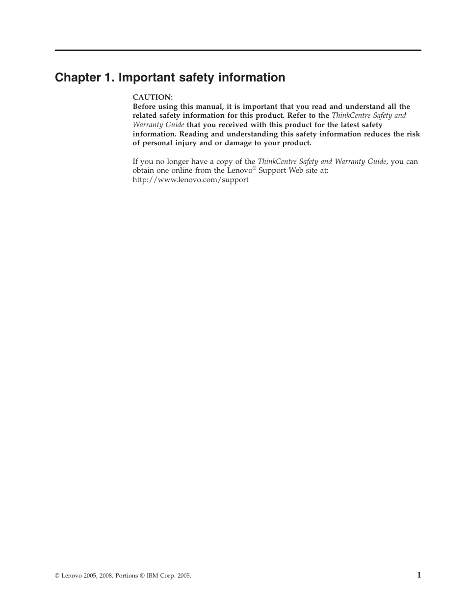 Chapter 1. important safety information, Chapter, Important | Safety, Information | Lenovo ThinkCentre A57e User Manual | Page 9 / 56