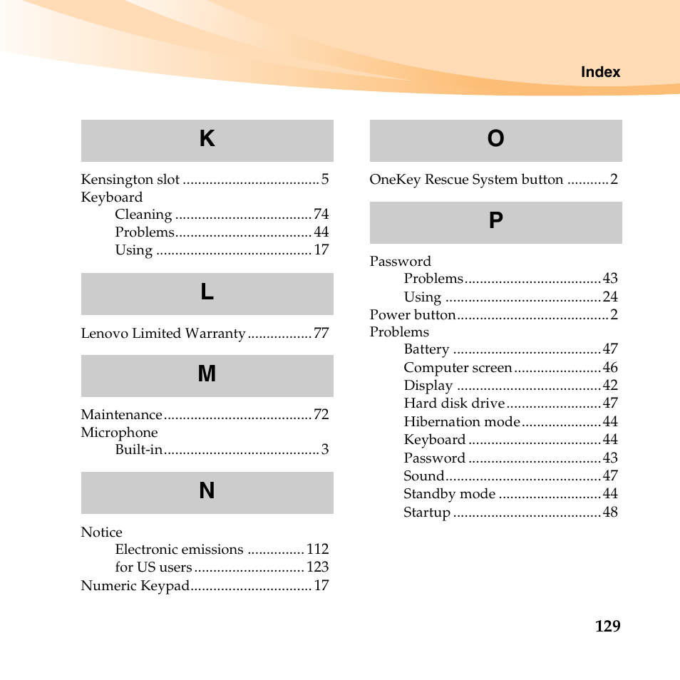 Lenovo K23 Notebook User Manual | Page 143 / 146