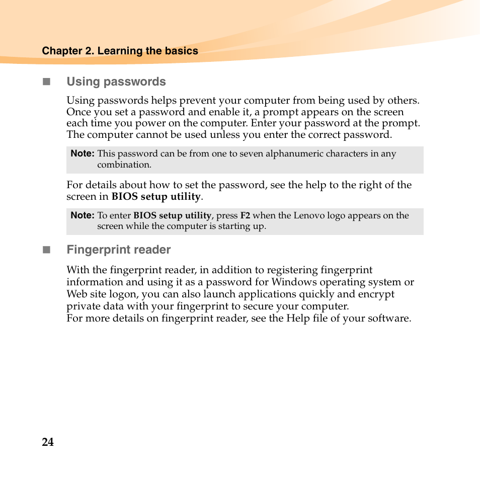 Lenovo K23 Notebook User Manual | Page 38 / 146