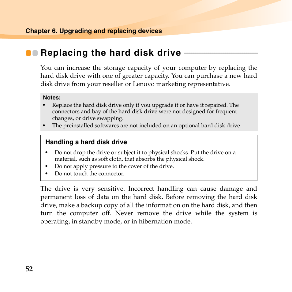 Replacing the hard disk drive | Lenovo K23 Notebook User Manual | Page 66 / 146