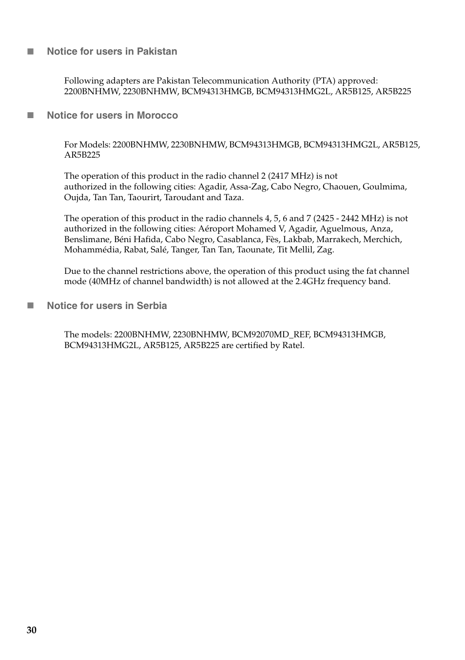Lenovo IdeaPad U510 Notebook User Manual | Page 30 / 37