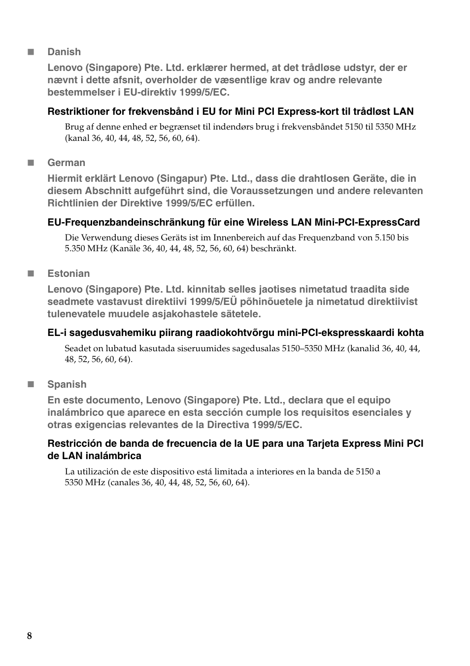 Lenovo IdeaPad U510 Notebook User Manual | Page 8 / 37