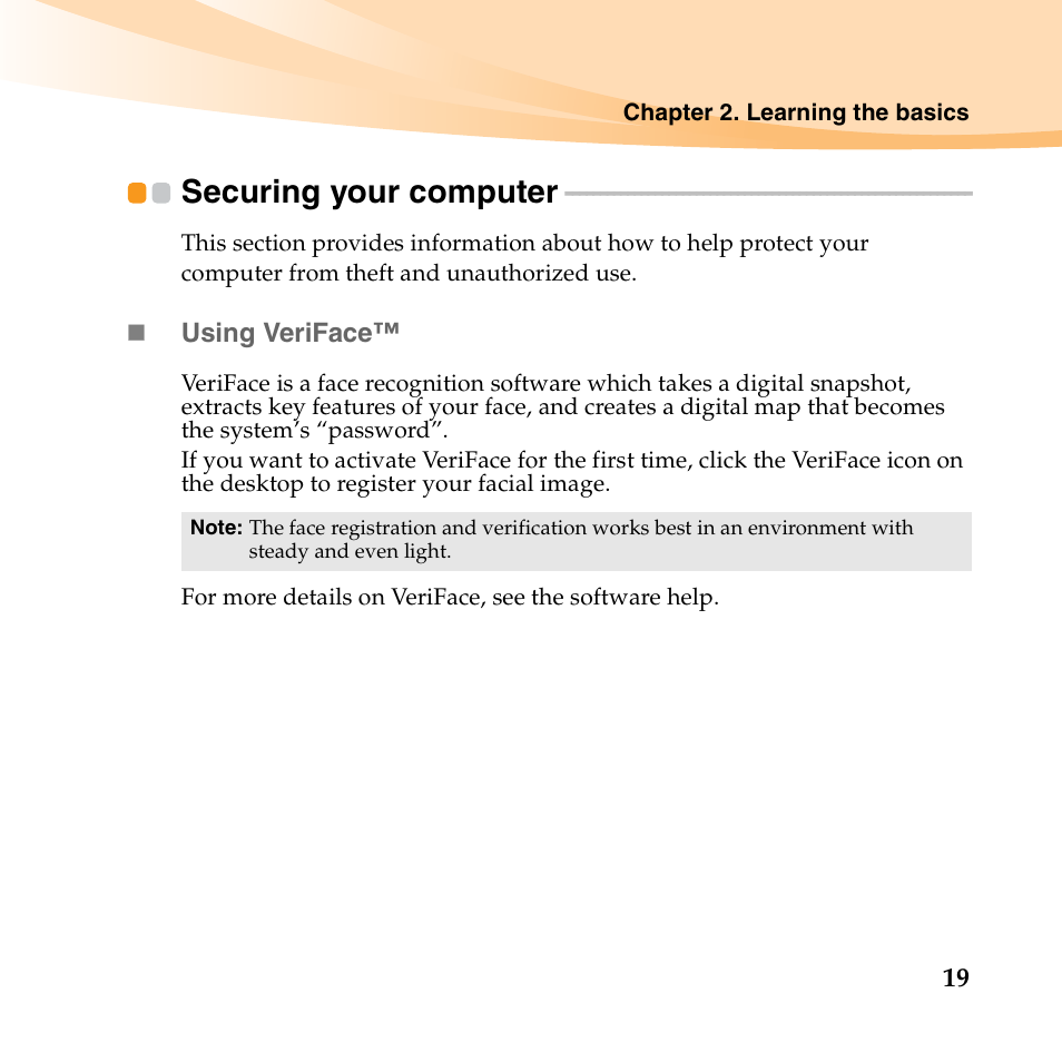 Securing your computer | Lenovo IdeaPad S10-3 FR User Manual | Page 33 / 134