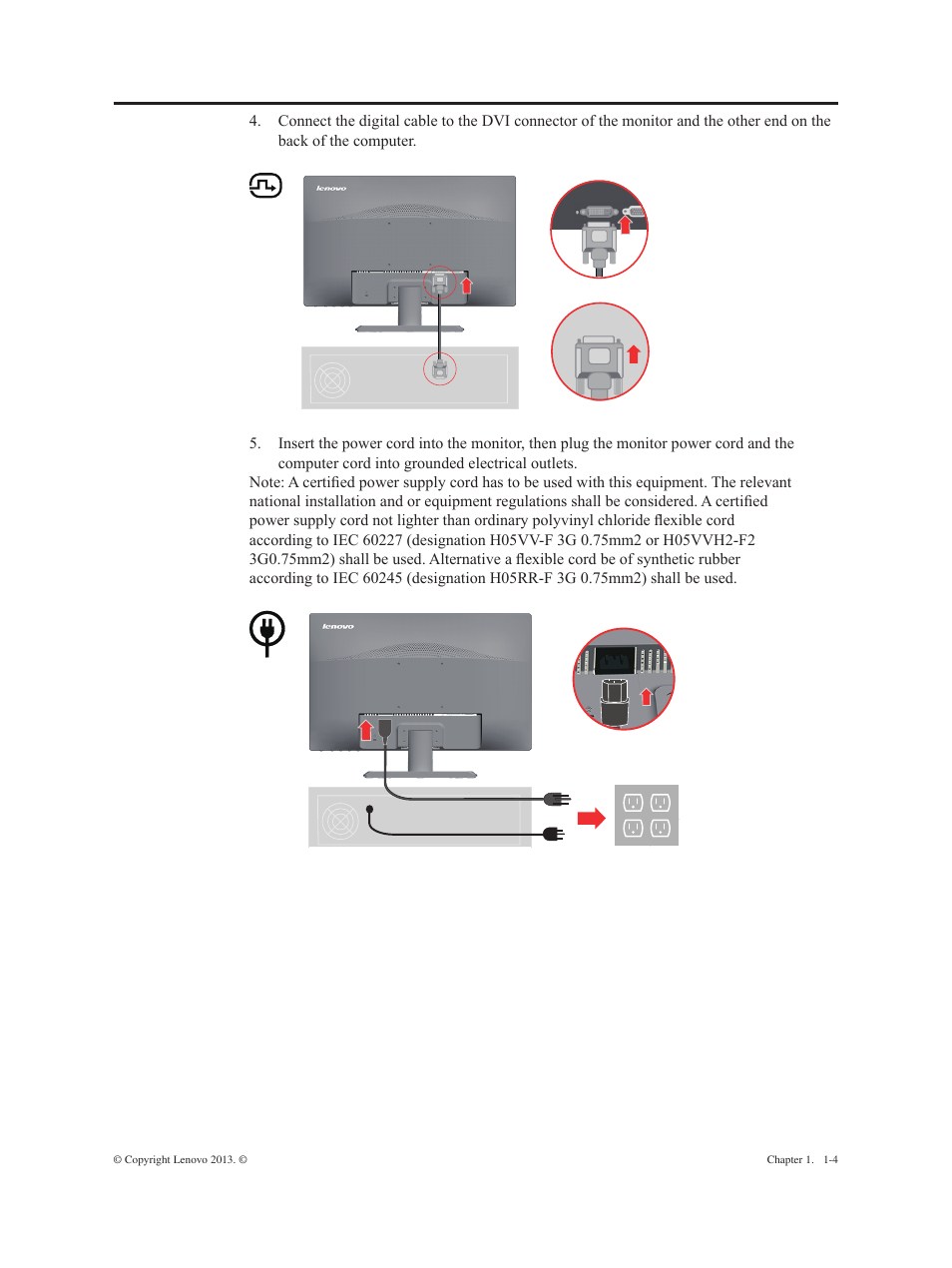 Lenovo ThinkVision E2323s 23-inch FHD WLED Backlit LCD Monitor User Manual | Page 8 / 32