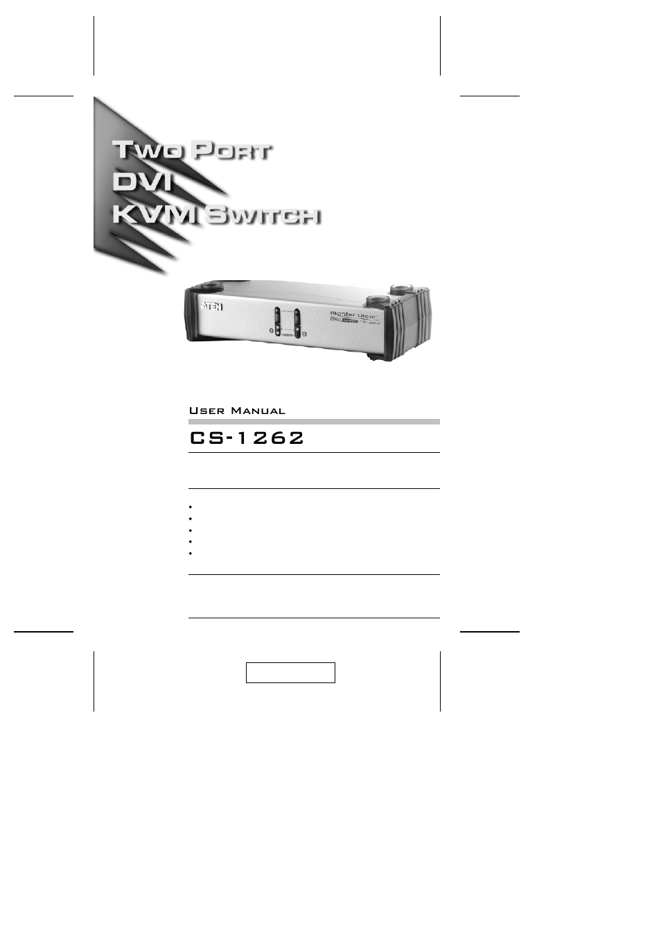 ATEN CS-1262 User Manual | 16 pages