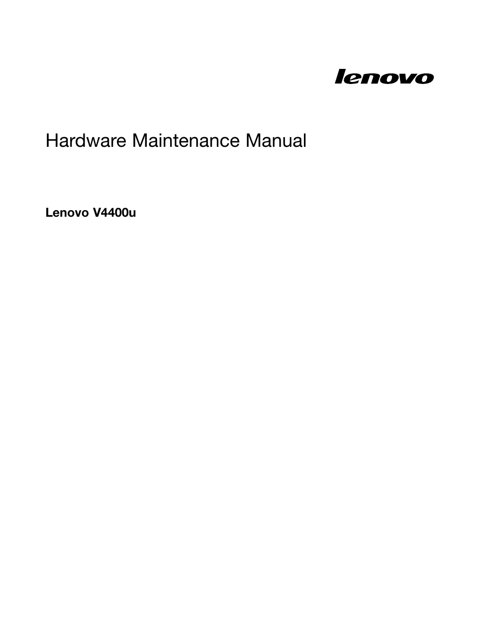 Lenovo V4400u Notebook User Manual | 94 pages