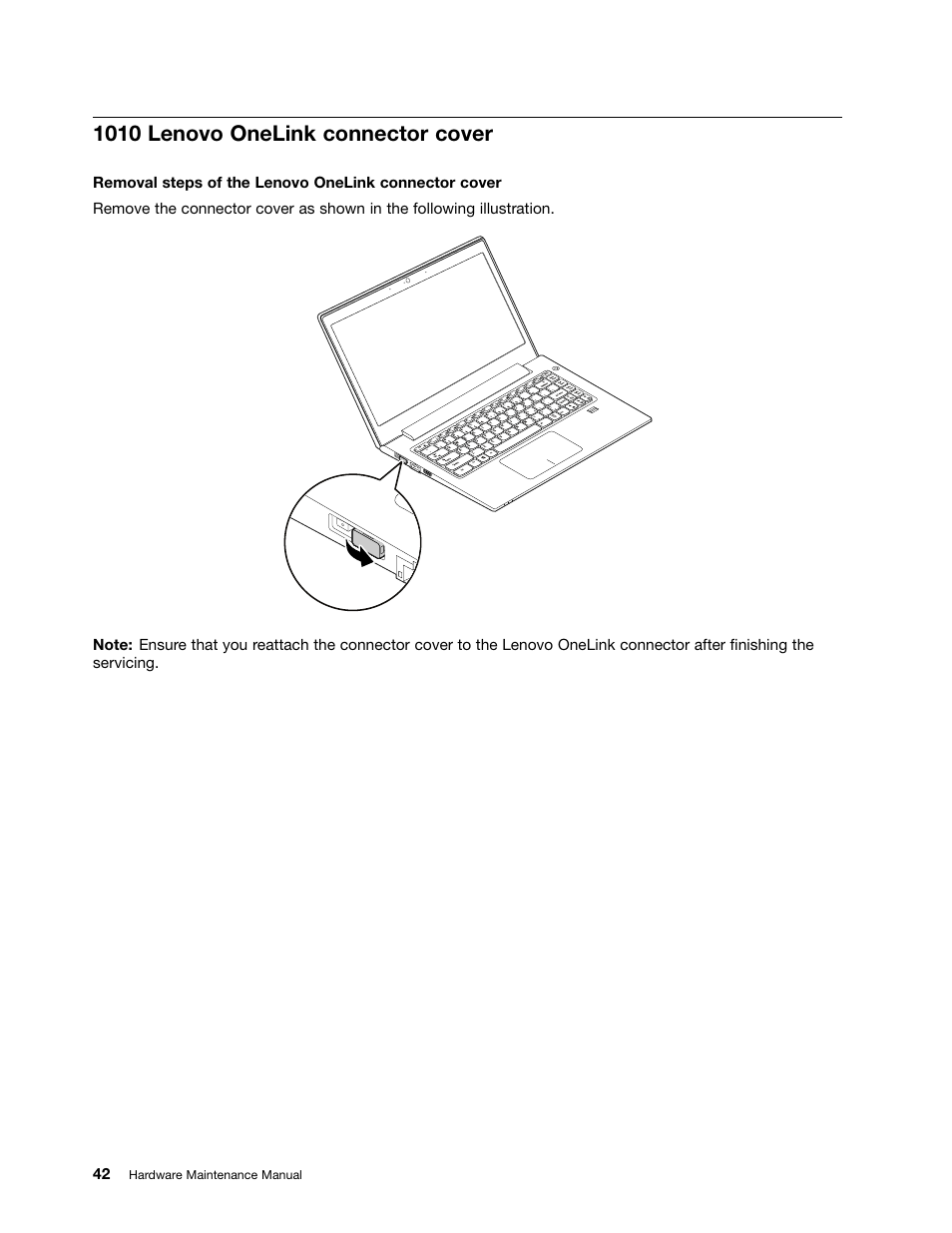 1010 lenovo onelink connector cover | Lenovo V4400u Notebook User Manual | Page 48 / 94
