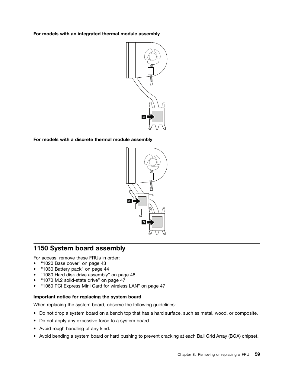1150 system board assembly | Lenovo V4400u Notebook User Manual | Page 65 / 94
