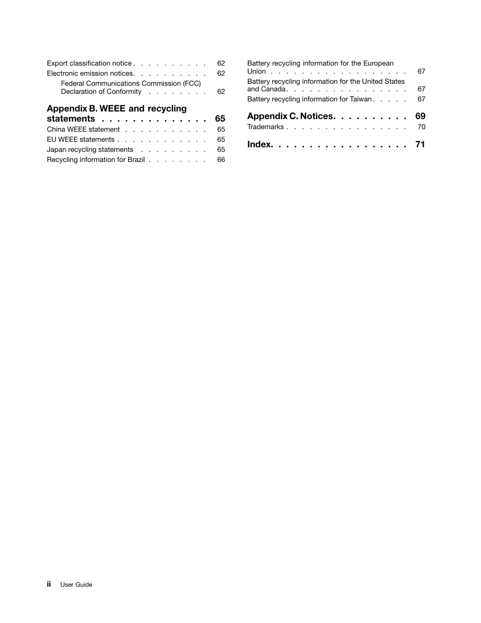 Lenovo B485 Notebook User Manual | Page 4 / 90