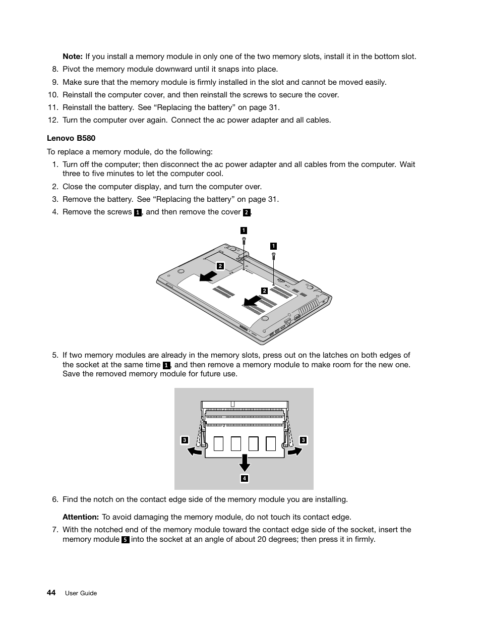 Lenovo B485 Notebook User Manual | Page 60 / 90