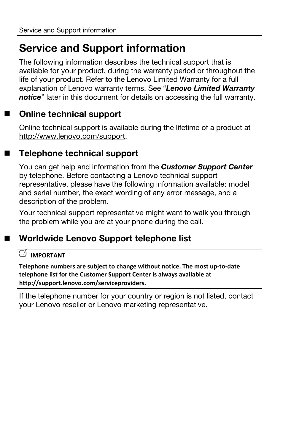 Service and support information | Lenovo K900 Smartphone User Manual | Page 9 / 18