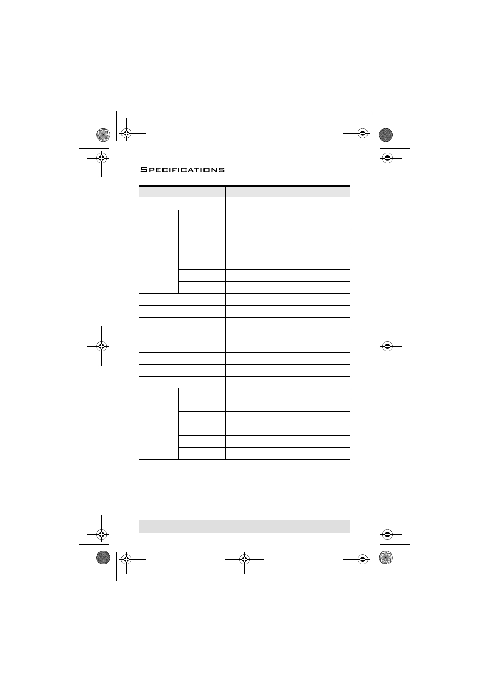 Specifications | ATEN VS-0404 User Manual | Page 11 / 12
