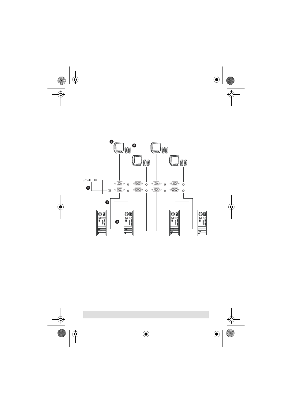 Single stage installation diagram | ATEN VS-0404 User Manual | Page 8 / 12