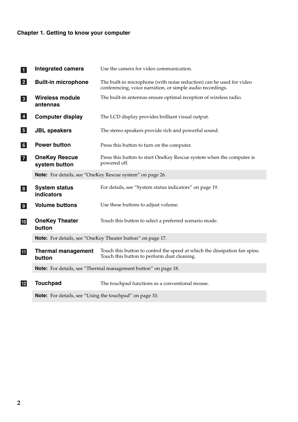 Lenovo IdeaPad Y471A User Manual | Page 6 / 49