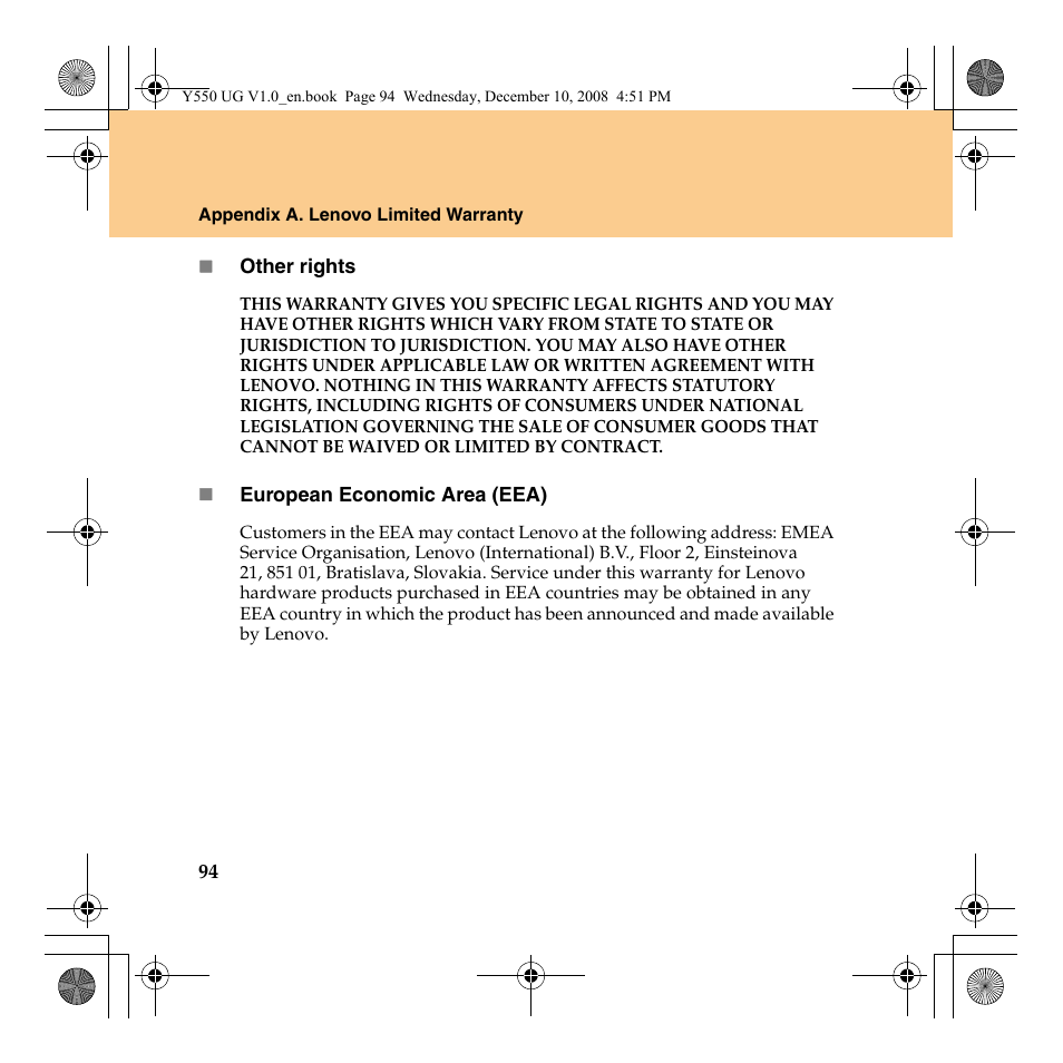 Lenovo IdeaPad Y550 User Manual | Page 102 / 138