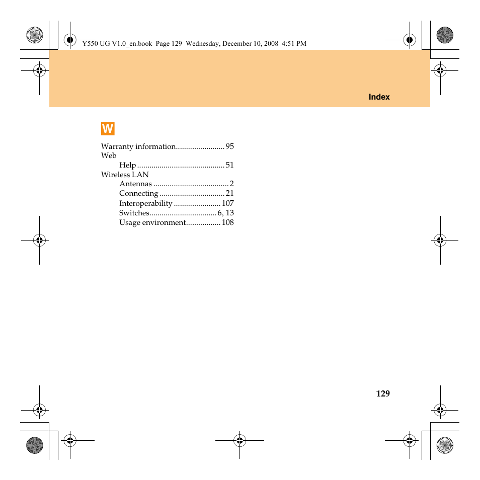 Lenovo IdeaPad Y550 User Manual | Page 137 / 138