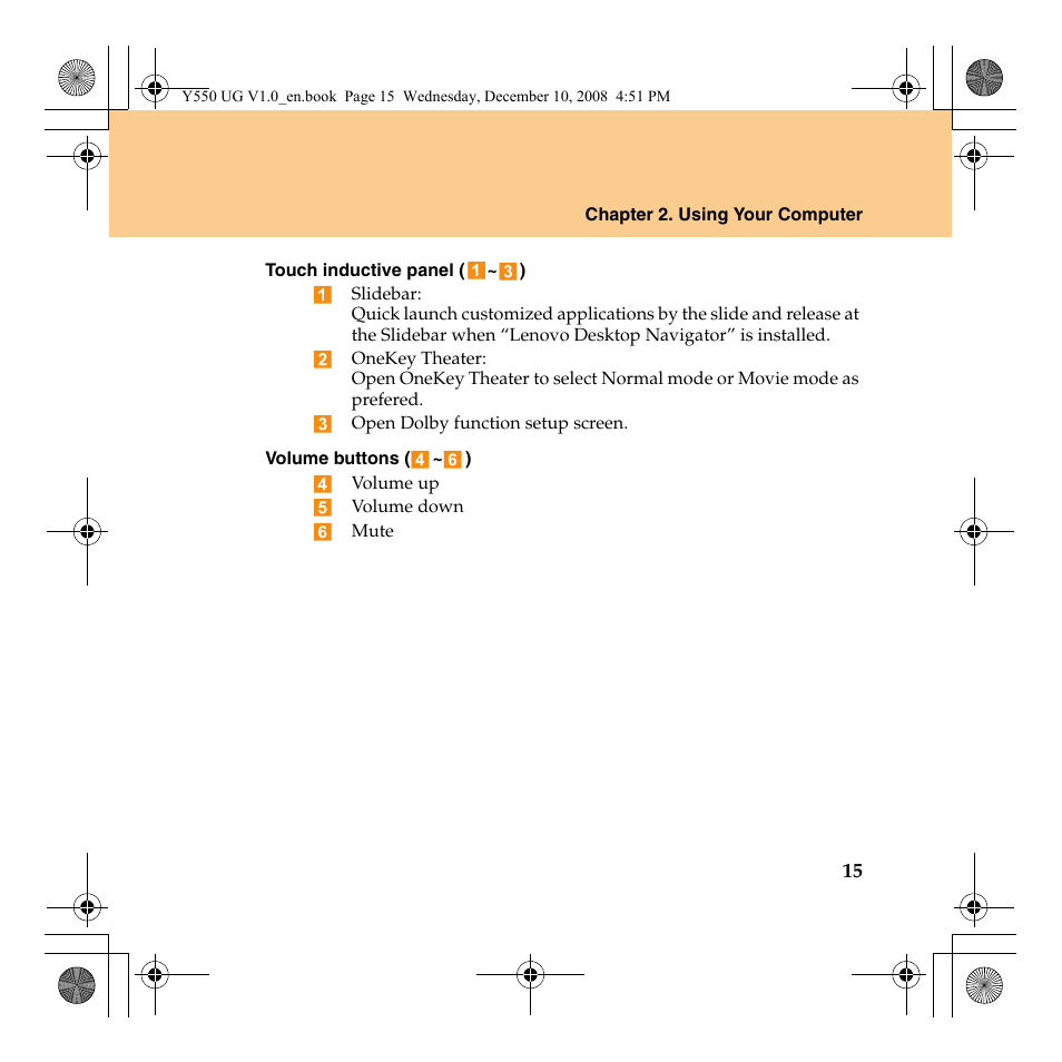 Lenovo IdeaPad Y550 User Manual | Page 23 / 138